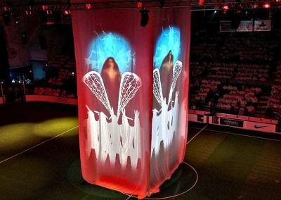 Scenery surfaces projection event, World Indoor LaCrosse Championship, Syracuse, NY.