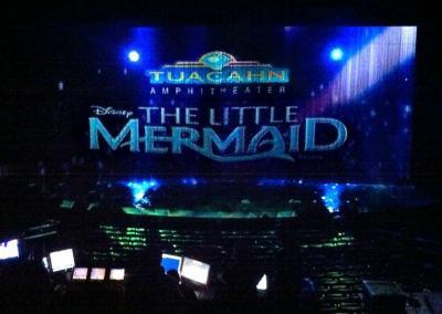 Water scrim projection event image of Disney's Little Mermaid, Tuacahn Theater,